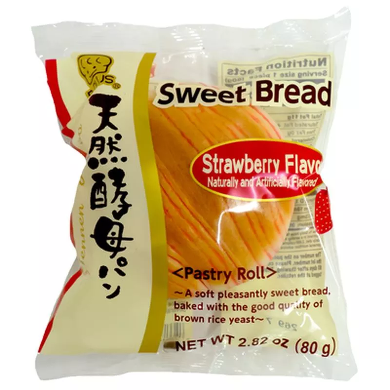 D-PLUS Baked Wheat Cake – Strawberry 80g (SNG12)