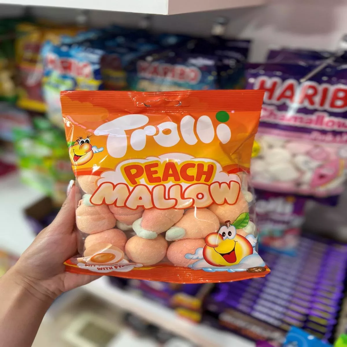(GERMANY) TROLLI PEACH MALLOW – 150G