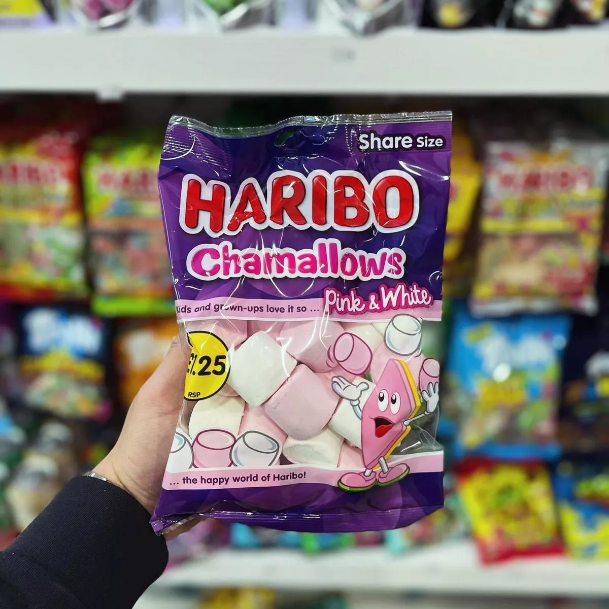 (UK) HARIBO CHAMALLOWS PINK & WHITE – 140G