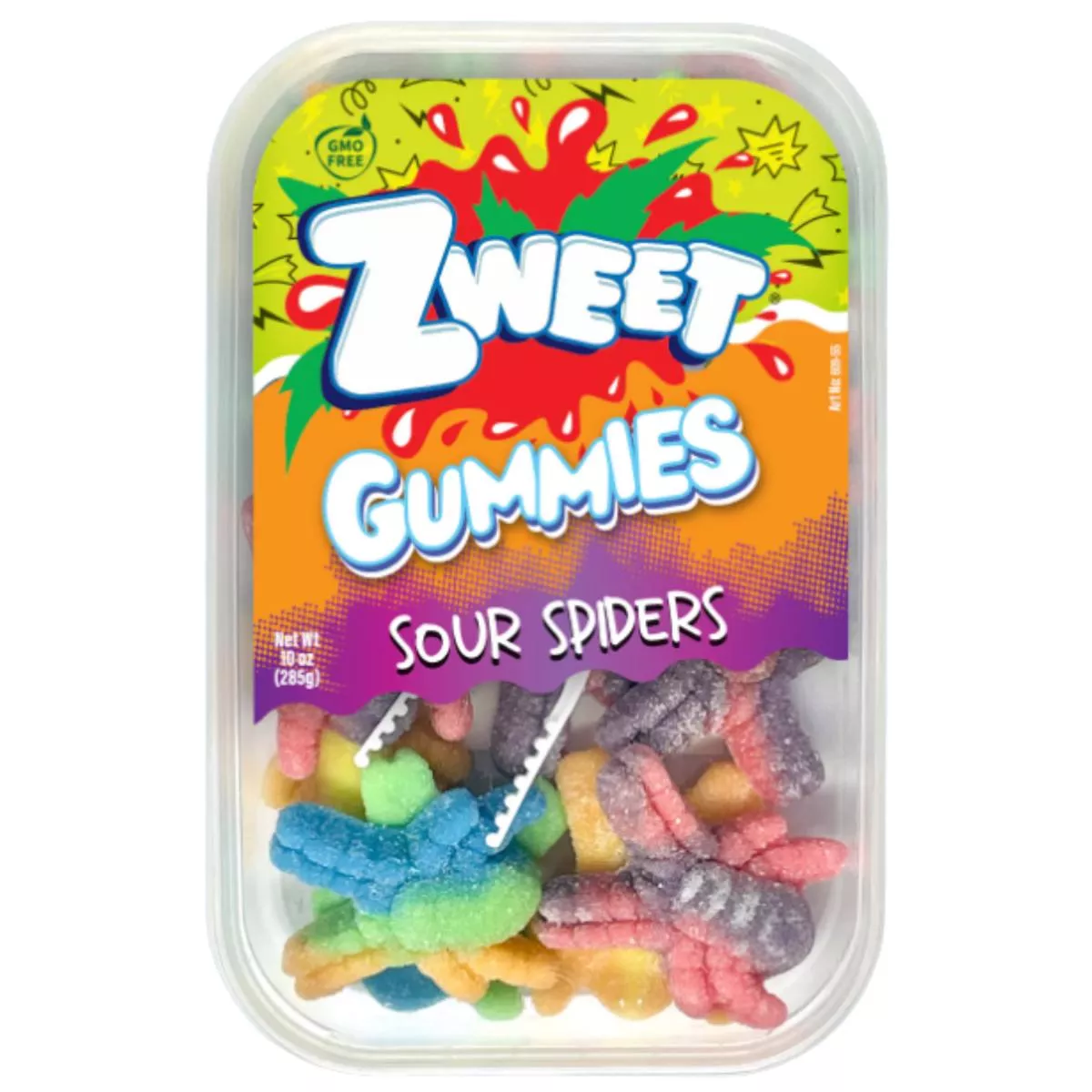 Zweet Gummies Sour Spiders 10oz – 6 Pack