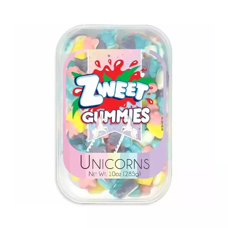 Zweet Gummy Unicorn Tubs: 6-Piece Box