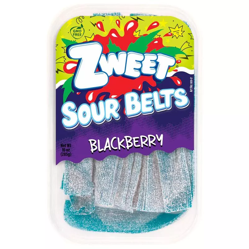 Zweet Sour Belts Blackberry 10oz (SNG6)