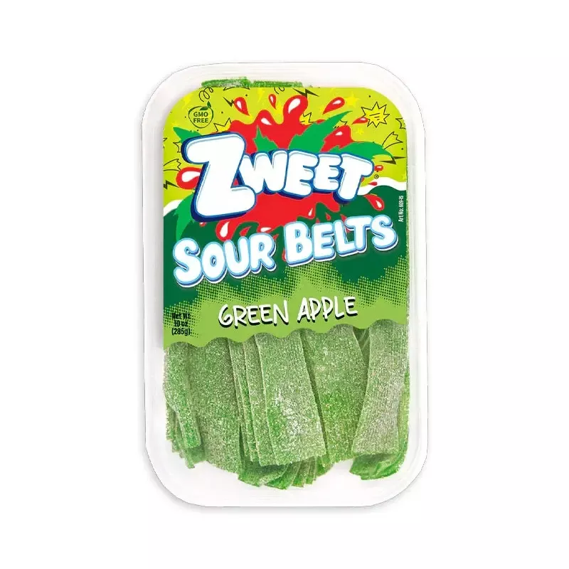 Zweet Sour Green Apple Belts: 6-Piece Box