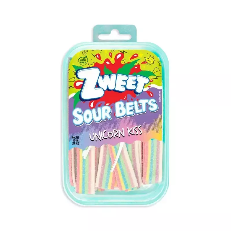 Zweet Unicorn Kiss Sour Belts: 6-Piece Box